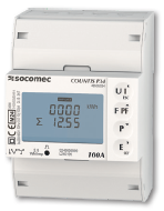 COUNTIS P34 Ray Tipi Aktif Enerji Sayacı 3 Fazlı –Direkt giriş-100A, Modbus - 48505034 - SOCOMEC